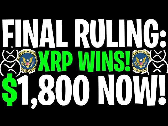 XRP RIPPLE: CEO EMBARRASSED SEC! $1,800 ANY SECOND NOW! - RIPPLE XRP NEWS TODAY