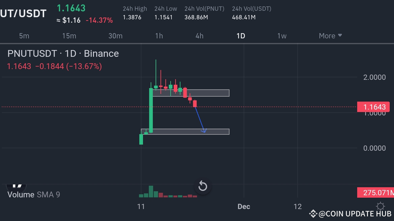 $PNUT/USDT 市場分析：關鍵更新與展望