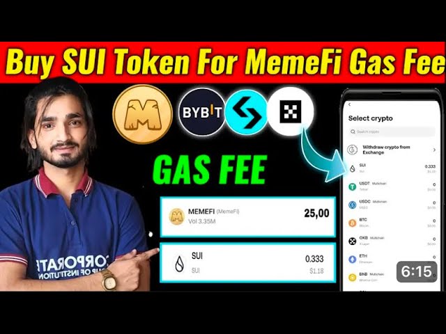 How to buy sui token  on bybit  bitget  ,binance | memefi token transfer gas fee buy  problem