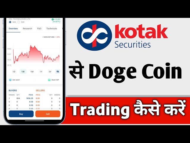 Doge Coin Trading Kaise Kare de Kotak Neo, Doge Coin Trading pour les débutants dans Kotak Neo