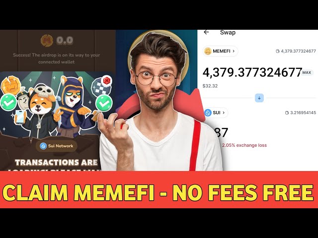 Memefi Token Claim And Sell | Memefi No Fees | Free Claim Memefi | Sui Wallet Mobile | Memefi