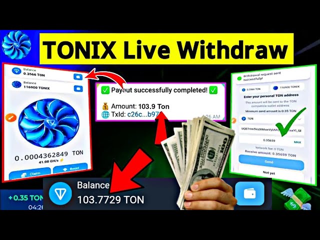 TONIX APP zurückziehen | TONIX APP Tonwaage | So heben Sie Ton In TONIX Bot ab