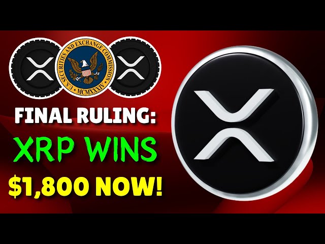 XRP RIPPLE : PDG SEC EMBARRASSÉ ! 1 800 $ D'UNE SECONDE MAINTENANT ! - NOUVELLES RIPPLE XRP AUJOURD'HUI