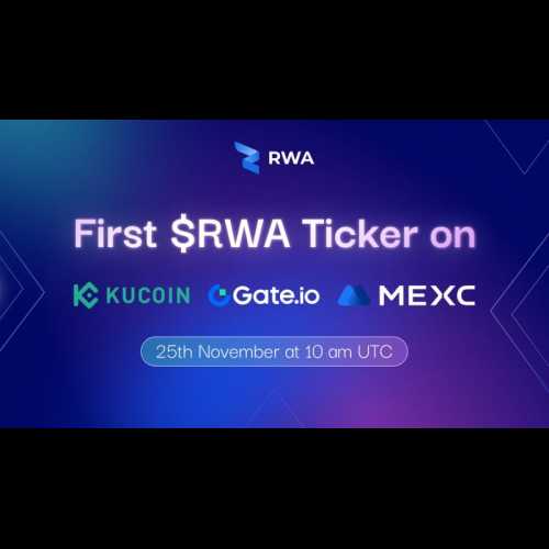 RWA Inc. 宣佈在 KuCoin、Gate.io 和 MEXC 上推出其實用代幣 $RWA