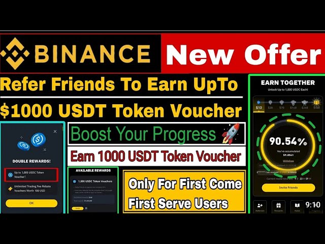 Earn 1000 USDC Token Voucher | Download Binance For new user Win 2$USDC Free | Refer Friends To Earn