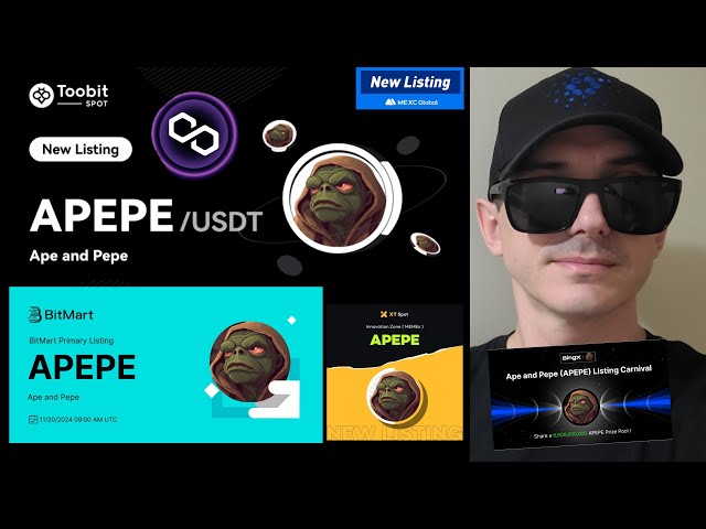 $APEPE - APE 및 PEPE 토큰 암호화폐 APEPE POLYGON MATIV UNISWAP MEXC GLOBAL GATE HTX 구매 방법