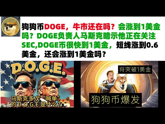 Dogecoin DOGE, 강세장이 아직 남아 있나요? 1달러까지 오를까? DOGE의 머스크 대표는 SEC에 주목하고 있음을 암시했습니다. DOGE 통화는 곧 1달러에 도달할 것이며, 단기적으로는 0.6달러까지 오를 것입니다. 머스크의 DOGE 시장 분석 |