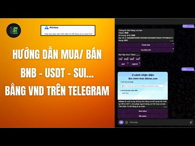 TIP | Instructions for buying/selling tokens BNB, USDT, SOL, ... in VND on Telegram Bot