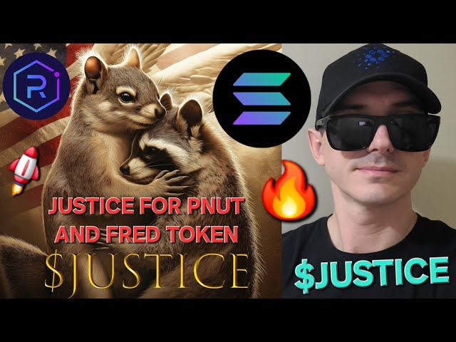 $JUSTICE - JUSTICE FOR PNUT FOR FRED TOKEN CRYPTO COIN HOW TO BUY SQUIRREL MEMECOIN SOLANA RAYDIUM