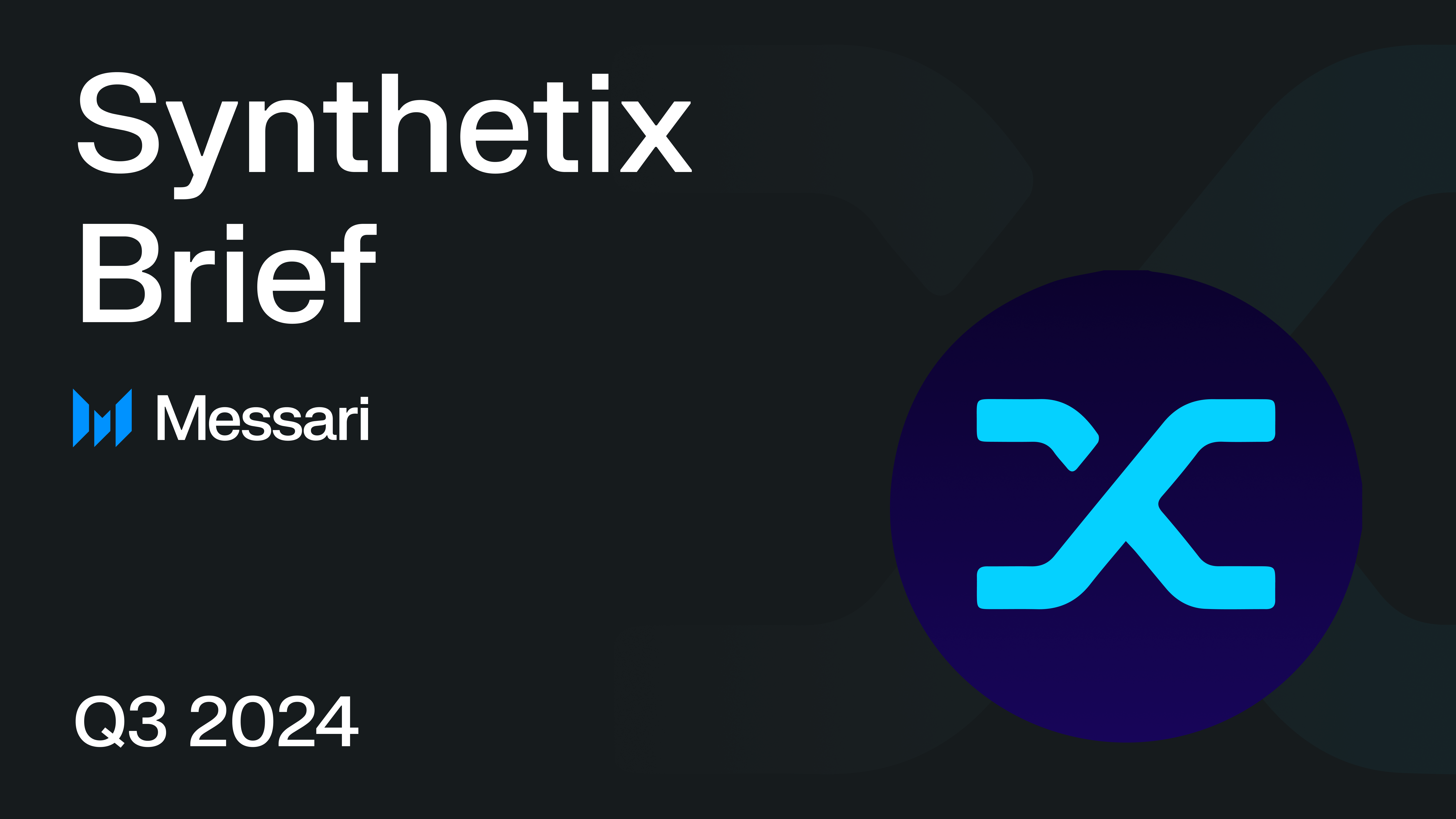 Synthetix (SNX) Q3 2023 Report: "War Mode" Begins as the DAO Enters a New Era of Governance