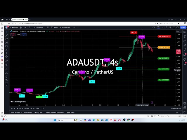 Analyse réalisée avec la stratégie de crypto-monnaie Ada Coin #adacoin #cardano