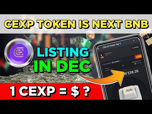 Le jeton CEXP est le prochain BNB | Mise à jour de la liste Cex.io Power Tap | Airdrop Cex.io Power Tap