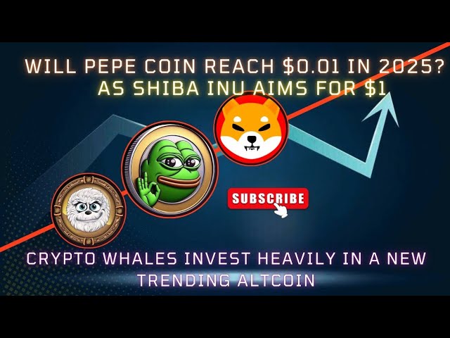 Pepe Coin 價格預測：2025 年 Pepe Coin 會達到 0.01 美元嗎？ |柴犬的目標是 1 美元 | #佩佩