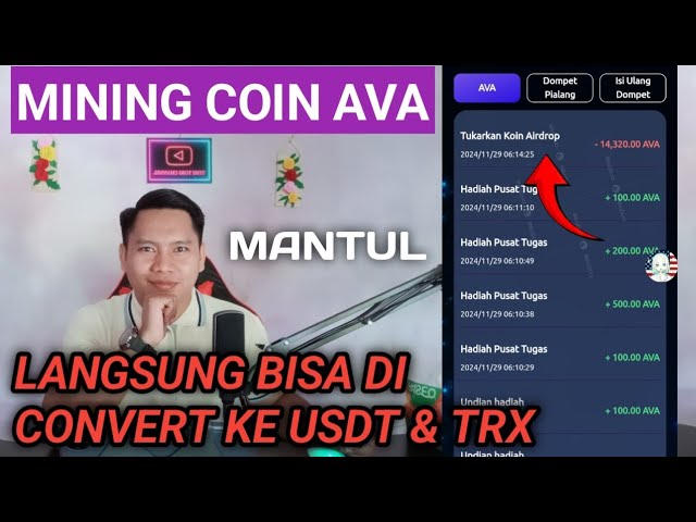 AVA MINING COIN UPDATE KANN NOCH SOFORT IN USDT & TRX UMGEWANDELT WERDEN🚀‼️