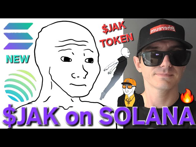 $JAK - JAK 토큰 암호화폐 SOL SOLANA WOJAK RAYDIUM JUPITER MEMECOIN MEME 블록체인 구매 방법