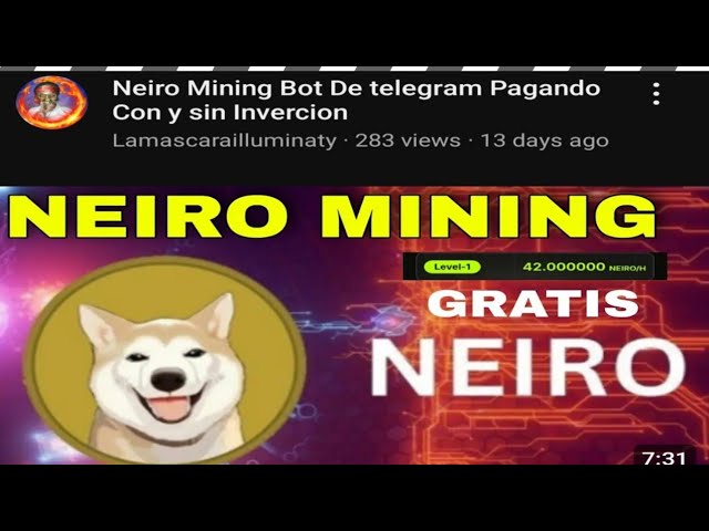 Neiro挖矿😄😄⛏️和PEPE Token挖矿空投提现CONFIRM钱包200$🤑🤑🤑利润