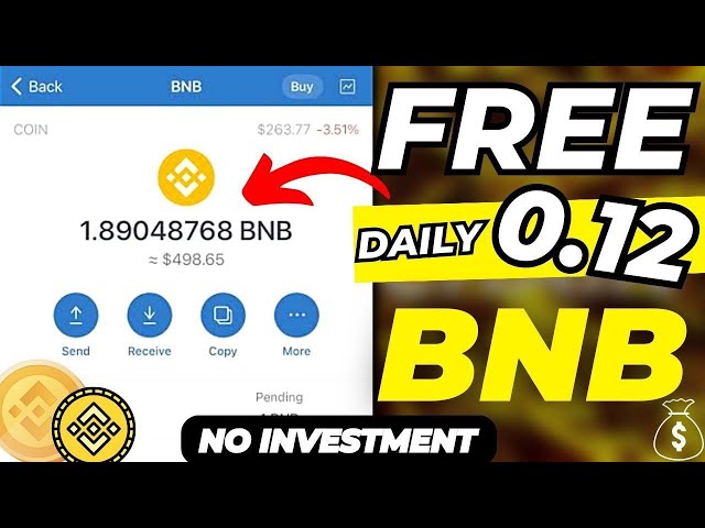 2024 年无需投资的免费 BNB 挖矿网站 - 向 Trustwallet 领取 0.012 Bnb 币