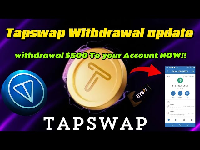 Tapswap-Auszahlungsaktualisierung || So tauschen Sie Tapswap-Token in USDT um || Mit diesem Bot 500 $ abheben.