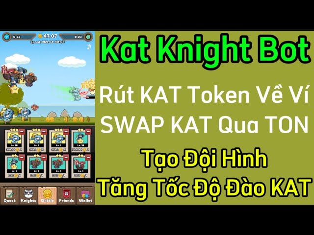 ( Kat Knight Bot ) 透過 TON 提取 KAT 代幣交換錢包 如何創建團隊並提高 KAT 挖礦速度