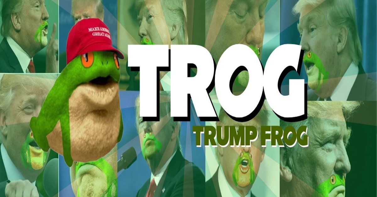 Trump Frog (TROG)、Just a AI Guy (AIGUY) 和 Cheems Froge (COGE) 是 GeckoTerminal 上瀏覽次數最多的加密貨幣