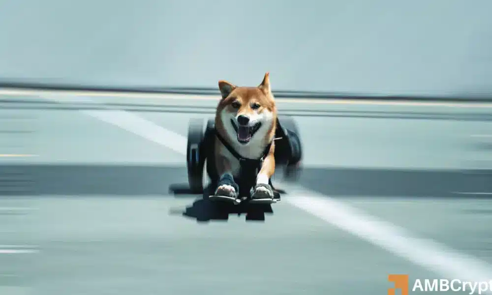 柴犬（SHIB）が下降トライアングルを抜け出し、強気上昇の可能性を示唆