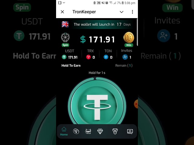 如何在TRONKEEPER錢包上挖掘免費硬幣和USDT