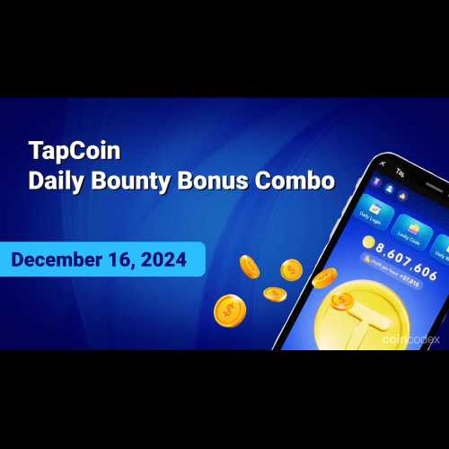 Bonus de prime quotidien TapCoin du 16 décembre