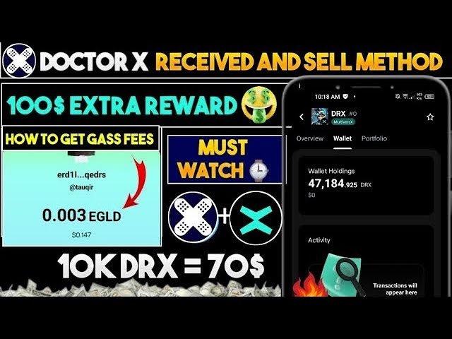 Jeton $DRX reçu sur le portefeuille | Jeton Doctor X converti en USDT | Doctor x nouvelle mise à jour aujourd'hui