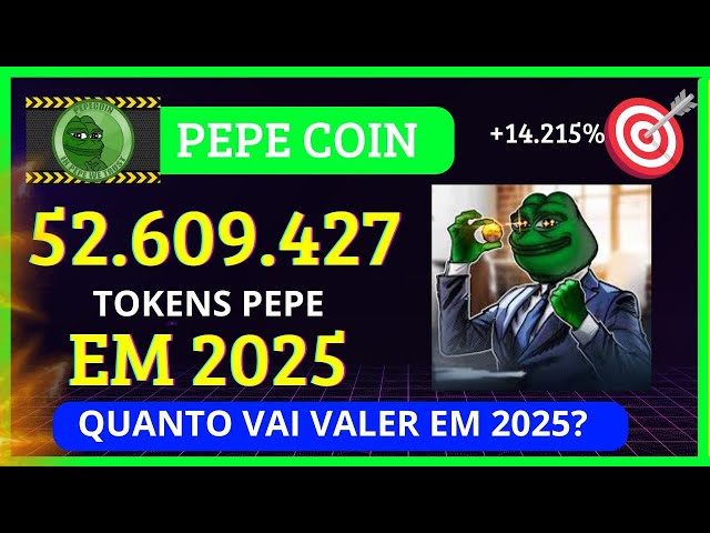 PEPE COIN 🚨URGENT🚨 MILLIONNAIRE EN 2025 ? COMBIEN VAUTRAIENT 52 MILLIONS DE PEPE EN 2025 ?