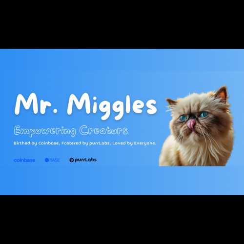 Coinbase는 Mr. Miggles 브랜드를 활용하여 새로운 크리에이터 펀드를 설립하기 위해 purrLabs에 승인을 제공합니다.