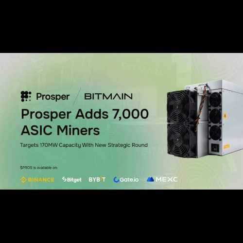 Prosper 從比特大陸採購新的 ASIC 礦機，為其協議帶來機構級執行質量