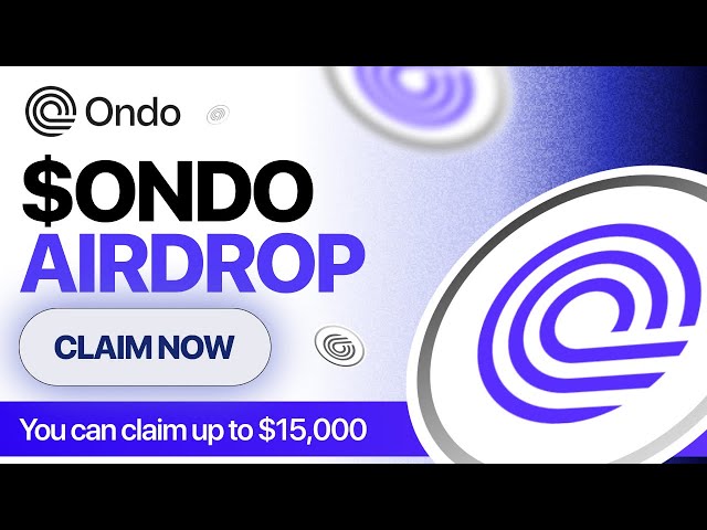 에어드롭: Ondo Finance 에어드롭 최대 $15,000 Ondo 코인 획득