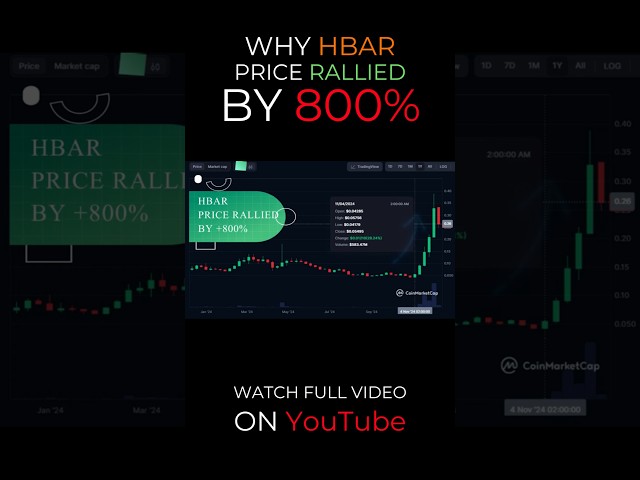 HEDERA HBAR 价格上涨 800%🚀 + Hedera 生态系统中我的顶级代币，投资回报率 1000% #shorts