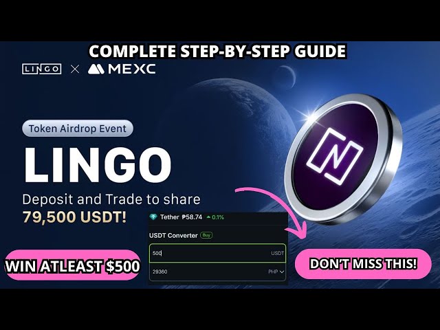 MEXC X LINGO TOKEN AIRDROP EVENT | WIN ATLEAST $500 USDT | COMPLETE ALL TASKS | LIMITED TIME! $LINGO