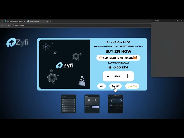 ZYFI 代币空投已确认 - Zyfi 预售 2024 [ZFI/ETH]