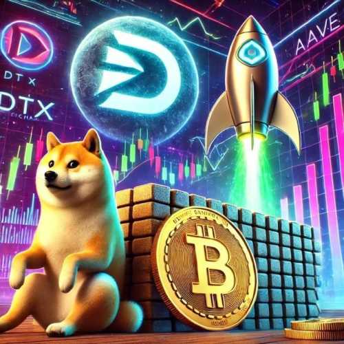 Dogecoin combat la résistance, AAVE surfe sur la vague DeFi, tandis que DTX Exchange apparaît comme un investissement rentable