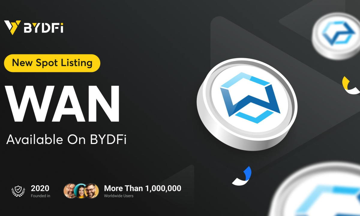 Wanchain (WAN) Token正式上線BYDFi加密貨幣交易所