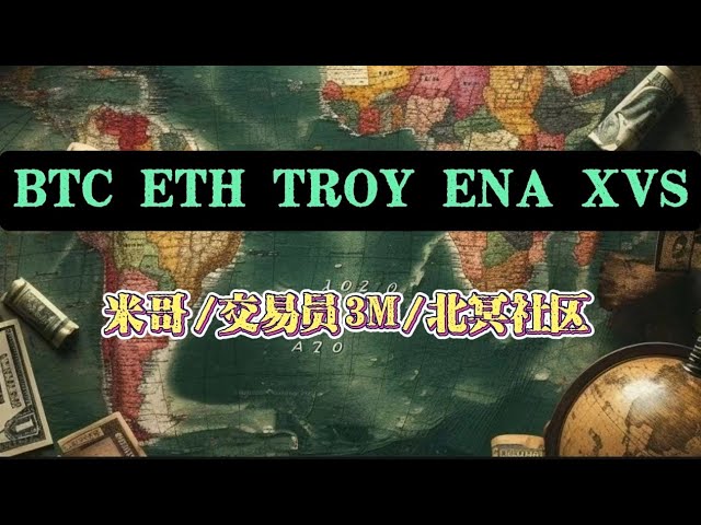 BTC ETH TROY ENA XVS Cryptocurrency Analysis/Ordering Strategy of Migo Trader 3M and Beiming Community Teachers