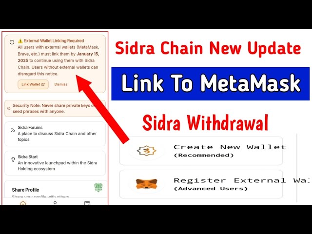 Sidra Chain Meta Mask Portemonnaie | Verbinden Problem beheben Alle Token verlieren | Neues Update nicht verpassen