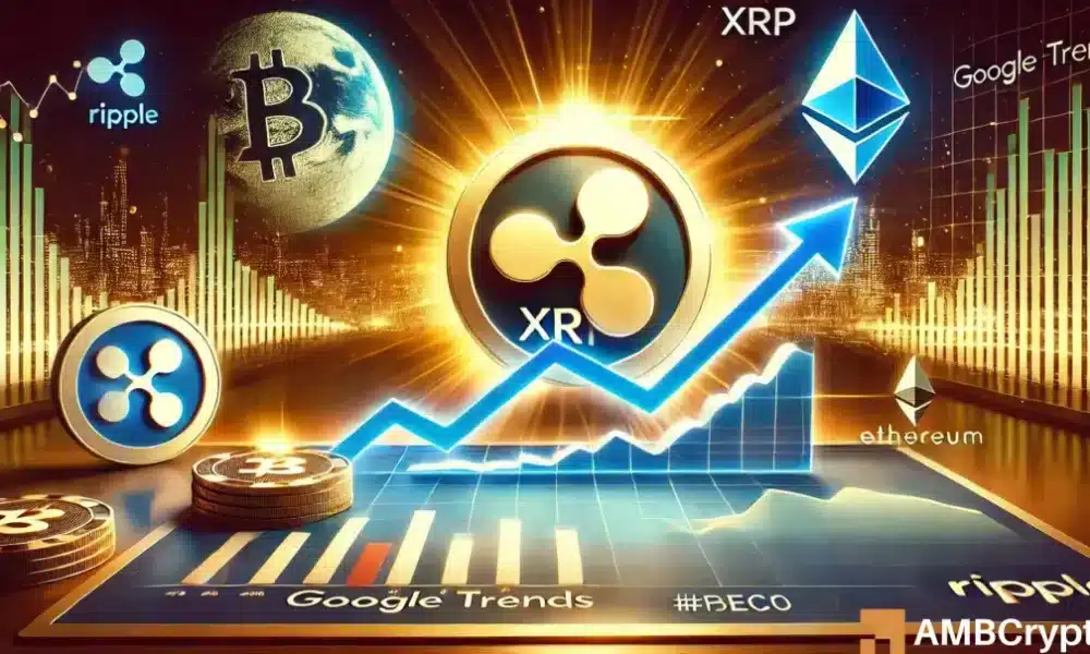 Google トレンドで XRP 検索の人気が 100 点満点に達したことが判明