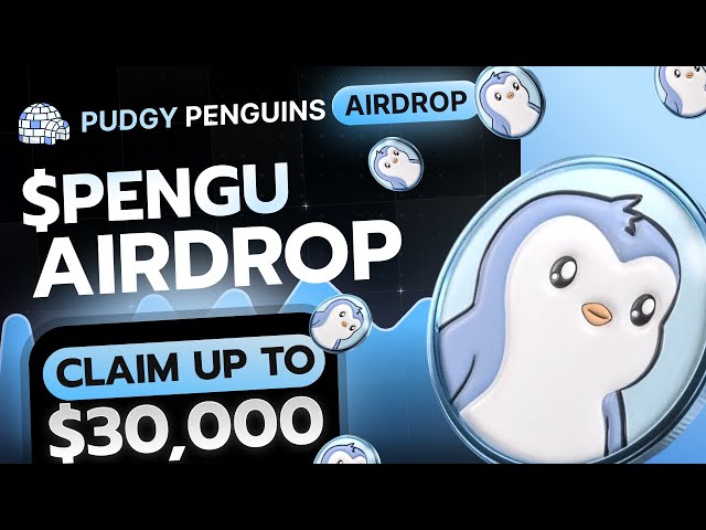 Krypto-Airdrops: PENGU Pudgy Penguins NFt Airdrop Bis zu 30.000 $ $PENGU