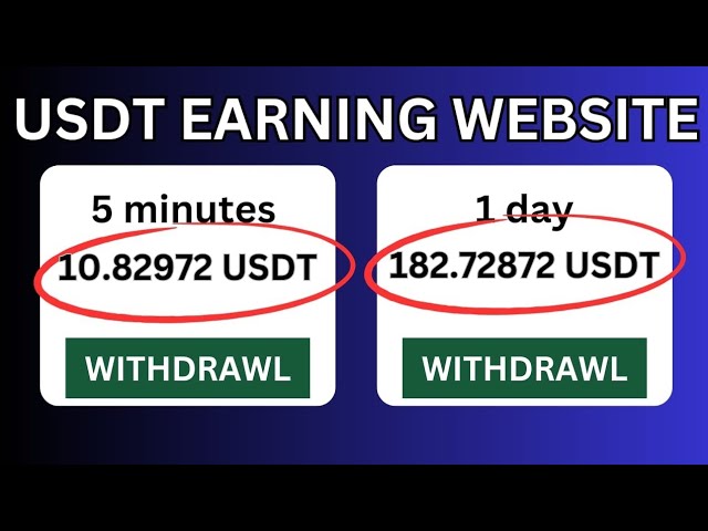 Nouveau site Web pour gagner de l'USDT || Meilleur site Web minier en USD 2024 || Site Web gagnant en USD