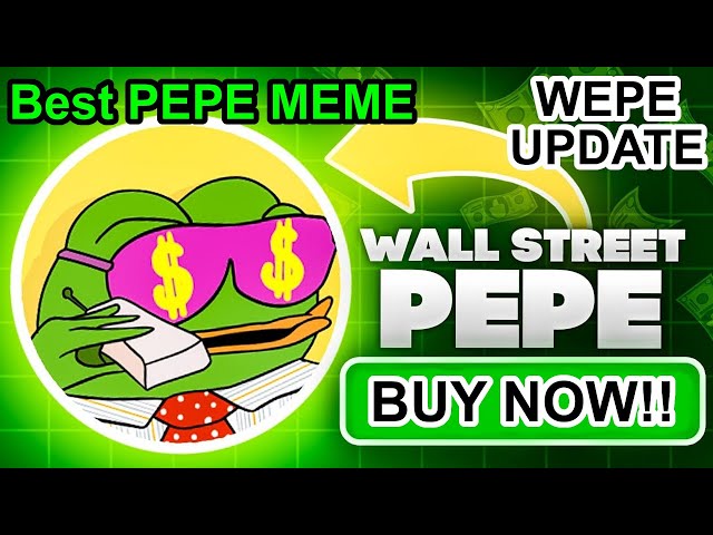 Nouvelle pièce Pepe Meme Wall Street MISE À JOUR Pepe !! Lancement BIENTÔT ?!