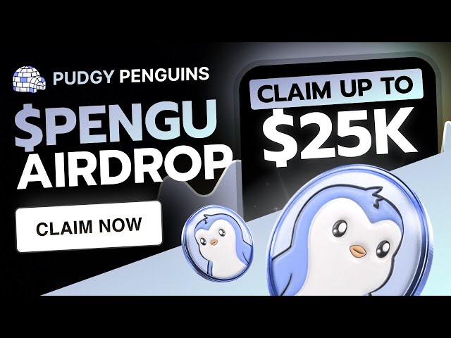 PENGU Pudgy Penguins Airdrop gagnez jusqu'à 25 000 $ PENGU