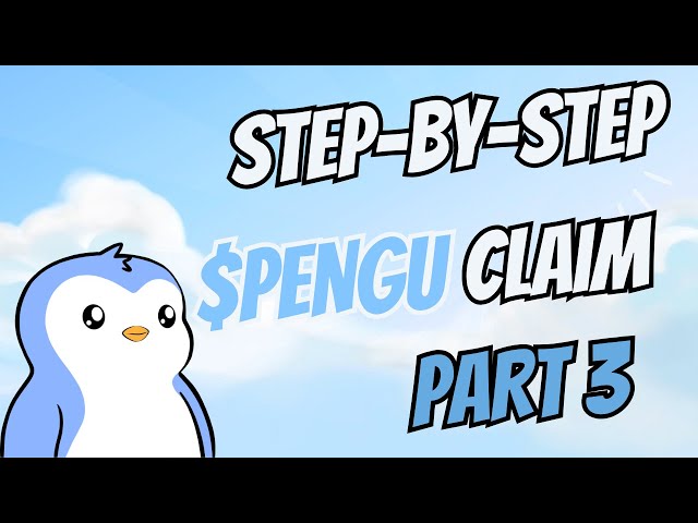 矮胖企鵝 $PENGU 代幣領取流程：新開發和價格檢查器！ （第三部分）