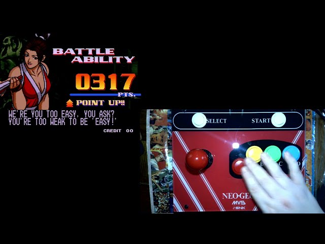 街机摇杆动作 1 枚硬币挑战随机派对 Neo Geo MVS 游戏