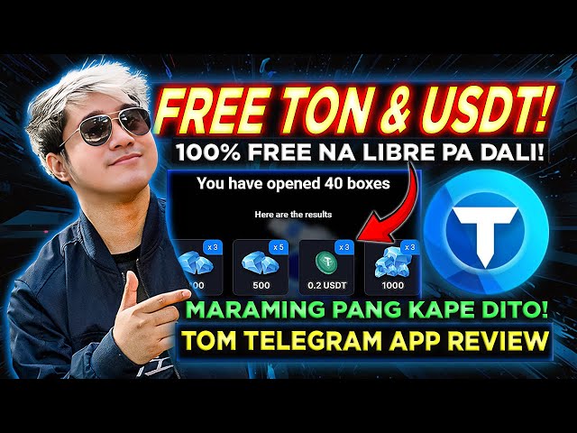 GAGNEZ DES TONNES USDT GRATUITES ET APPRENEZ | Examen de l'application Tom Telegram (tagalog)