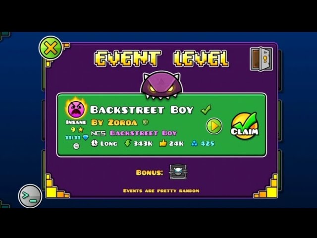 #7 New Event Level 