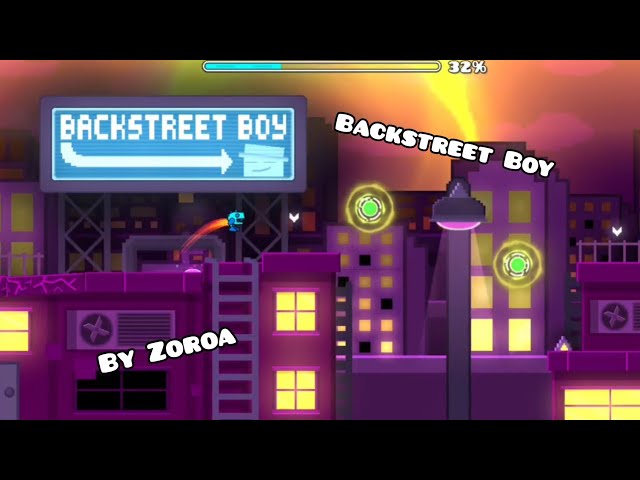 (EREIGNIS-STUFE) Geometry Dash „Backstreet Boy“ (Wahnsinnig, 1 Münze) von Zoroa