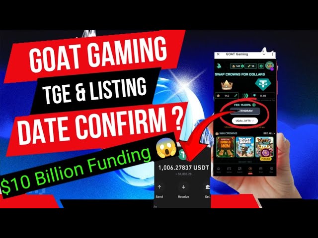 Goat Gaming 空投及上線已確認| 100億美元融資|賺取1000美元USDT利潤|透過Abhi賺取收益